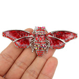 Tuliper Enamel Cicada Pin Austrian Crystal Brooches