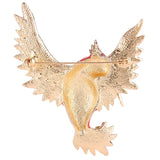 Tuliper Enamel Flying Bird Animal Pins Austrian Crystal Rhinestone Brooches