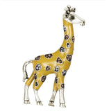 Tuliper Enamel Giraffe Animal Pins Austrian Crystal Rhinestone Brooch