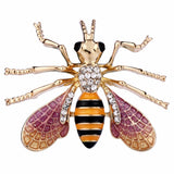 Tuliper Enamel Honey Bee Insect Animal Brooch