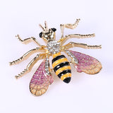 Tuliper Enamel Honey Bee Insect Animal Brooch