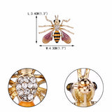 Tuliper Enamel Honey Bee Insect Animal Brooch