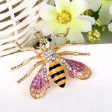 Tuliper Enamel Honey Bee Insect Animal Brooch