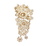 Tuliper Flower Bridal Brooch Pins Austrian Crystal Rhinestone Brooch