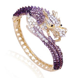 Tuliper Flying Dragon Animal Bracelet Bangle Austrian Crystal Rhinestone Bangle