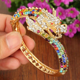 Tuliper Flying Dragon Animal Bracelet Bangle Austrian Crystal Rhinestone Bangle