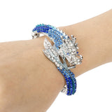 Tuliper Flying Dragon Animal Bracelet Bangle Austrian Crystal Rhinestone Bangle