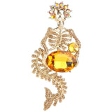 Tuliper Halloween Mermaid Skull Skeleton Brooch