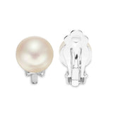 Tuliper Ivory Bread Natural Pearl Bridal Earrings 9M/10M/11M/12M/13M Clip-on  Earrings