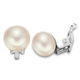 Tuliper Ivory Bread Natural Pearl Bridal Earrings 9M/10M/11M/12M/13M Clip-on  Earrings