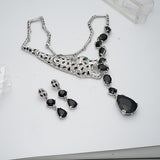 Tuliper Leopard Panther Animal Jewelry Set