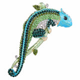 Tuliper Luxury Enamel Chameleon Brooch