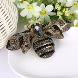 Tuliper Luxury Queen Bee Animal Insect Brooch Pins Austrian Crystal Rhinestone Brooches