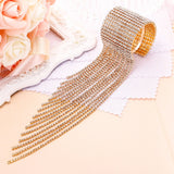 Tuliper Luxury Tassel Bridal Bracelet Rhinestone Austrian Crystal Wedding Bracelet