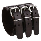 Tuliper Men's Jewelry Alloy Genuine Leather Bracelet Wristband