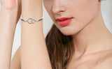 Tuliper Minimalism Circle Bridal Bracelet Cubic Zircon Bracelet