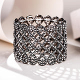 Tuliper Nova Infinity Elastic Bridal Bracelet Bangle Austrian Crystal Stretch Bracelet