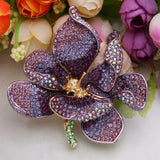 Tuliper Orchid Flower Bouquet Brooch