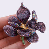 Tuliper Orchid Flower Bouquet Brooch