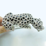 Tuliper Panther Leopard Animal Bracelet Bangle Austrian Crystal Rhinestone Bracelet