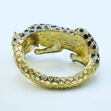 Tuliper Panther Leopard Animal Bracelet Bangle Austrian Crystal Rhinestone Bracelet