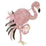 Tuliper Pink Flamingo Bird Animal Brooch