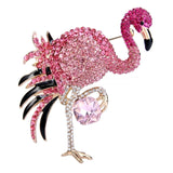 Tuliper Pink Flamingo Bird Animal Brooch