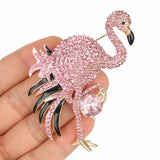 Tuliper Pink Flamingo Bird Animal Brooch