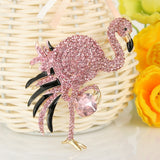 Tuliper Pink Flamingo Bird Animal Brooch