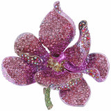 Tuliper Pink Gold Orchid Flower Bloom Brooch