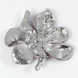 Tuliper Pink Orchid Flower Bloom Brooch Pin Austrian Crystal Rhinestone Brooch