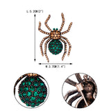 Tuliper Retro Tarantula Spider Animal Brooch Pin Austrian Crystal Rhinestone Brooch