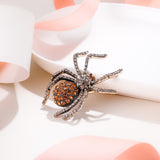 Tuliper Retro Tarantula Spider Animal Brooch Pin Austrian Crystal Rhinestone Brooch