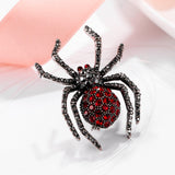 Tuliper Retro Tarantula Spider Animal Brooch Pin Austrian Crystal Rhinestone Brooch