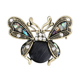 Tuliper Retro Vintage Enamel Butterfly Animal Brooch Pin Austrian Crystal Brooches