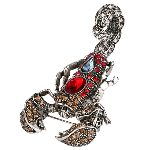 Tuliper Vivid Scorpion Animal Insect Brooch