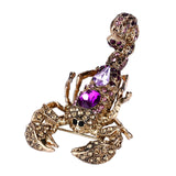 Tuliper Vivid Scorpion Animal Insect Brooch