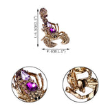 Tuliper Vivid Scorpion Animal Insect Brooch