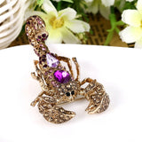 Tuliper Vivid Scorpion Animal Insect Brooch