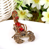 Tuliper Vivid Scorpion Animal Insect Brooch
