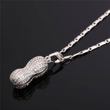 U7 Fashion Peanut Pendant Necklace