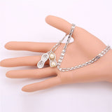 U7 Fashion Peanut Pendant Necklace