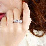 Unique Design Ring Copper metal in White and Gold color pave High Grade CZ Stones Ring