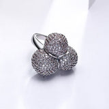 Very cute ball design nice crystal rings