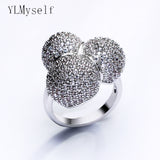 Very cute ball design nice crystal rings