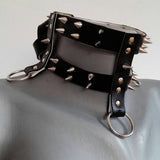 WKOUD EAM European And American Style Harajuku Punk Abdomen Belt Rock And Roll Dark Metal Rivets ZE086