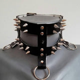 WKOUD EAM European And American Style Harajuku Punk Abdomen Belt Rock And Roll Dark Metal Rivets ZE086