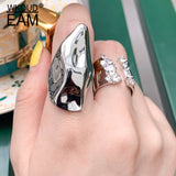 WKOUD EAM 2019 New Fashion Zinc Alloy Irregular Rings