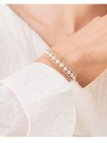 WKOUD EAM Pearl Rhinestone Bracelet Temperament 6#JY170