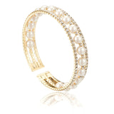 WKOUD EAM Pearl Rhinestone Bracelet Temperament 6#JY170